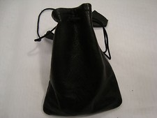 Soft leather drawstring - leather,