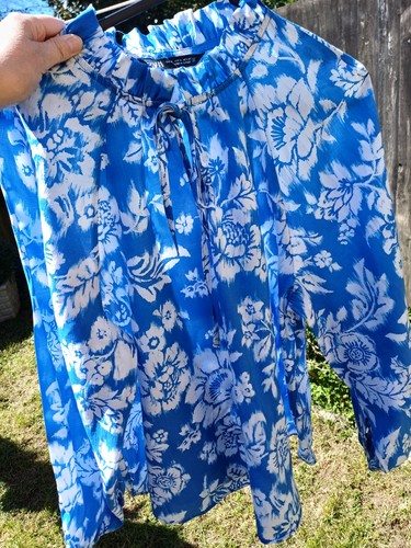 Zara ladies blouse blue ans - zara,