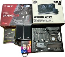 MSI Z270 Gaming M5 Motherboard bundle + RAM + CPU + Water Cooler and fans 