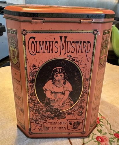 Vintage colmans mustard tin - vintage,