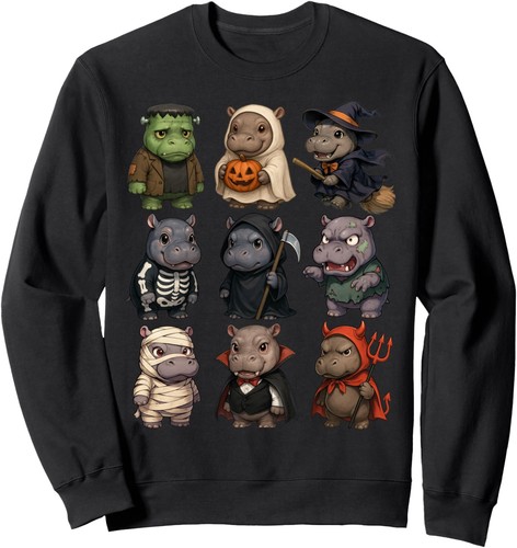 Baby hippo ghost zombie witch - zombie,