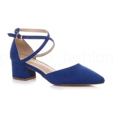 WOMENS LADIES MID HEEL STRAPPY