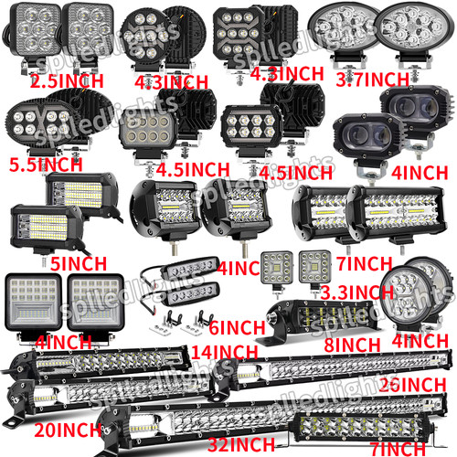 Led work light bar - light, flood