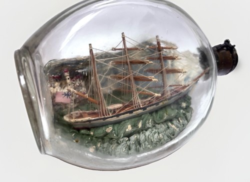 Vintage ship bottle - bottle, haig