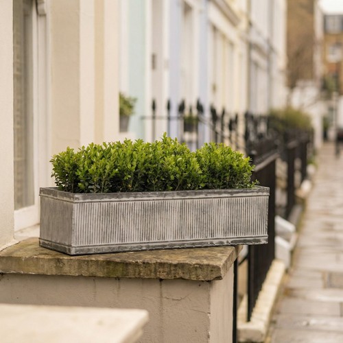 Ribbed vintage aged galvanised - vintage,