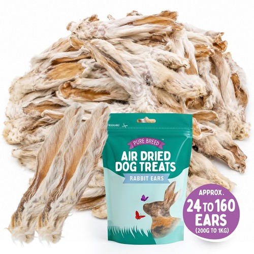 200g 1kg rabbit ears - with, fur