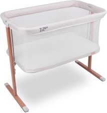 Tutti Bambini Zizee Essential Baby 0-6 Months Portable Crib - Walnut/Ecru A