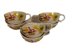 Vintage Made Exclusively For Nescafe Bistro Cappuccino Coffee Cups x 6 Bundle