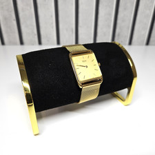 SEIKO Tank Quartz Rare Vintage Gold Plated Watch (6530-5200) - Used / Engraved