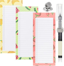 3 Pack Magnetic Shopping List