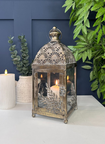 Vintage style glass candle - vintage,