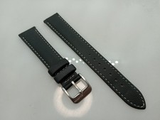 New Zuludiver 18mm Padded Black Grey Sailcloth Quick Release Watch Strap 6A393