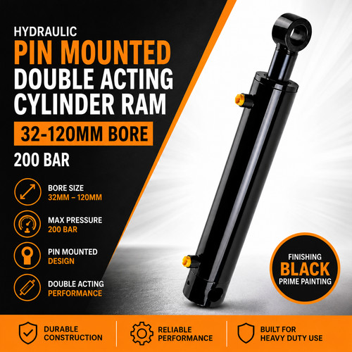 Hydraulic pin mounted double - pin,