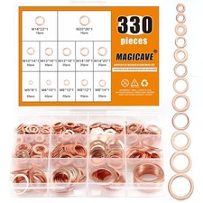 330 Pcs Copper Washers