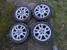 4 x Jaguar X Sport/Aguilar alloy wheels with tyres - some curbing & laquer peel