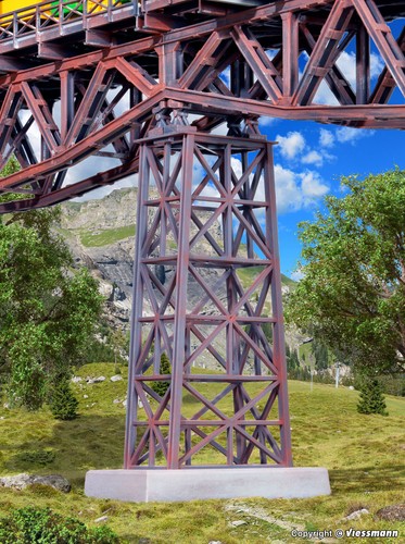 Steel viaduct centre pillar - steel,