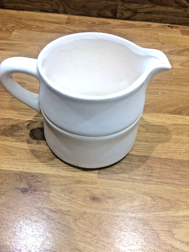 White ceramic milk - ceramic,