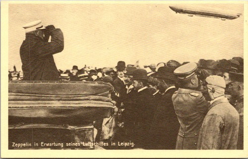 Zeppelin awaiting his airship - zeppelin,
