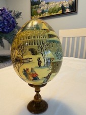Large Russian Lacquered Egg