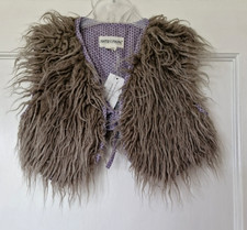 Girls Kids Faux Fur Shaggy Gilet  Waistcoat Vest Phister & Philina by Pure