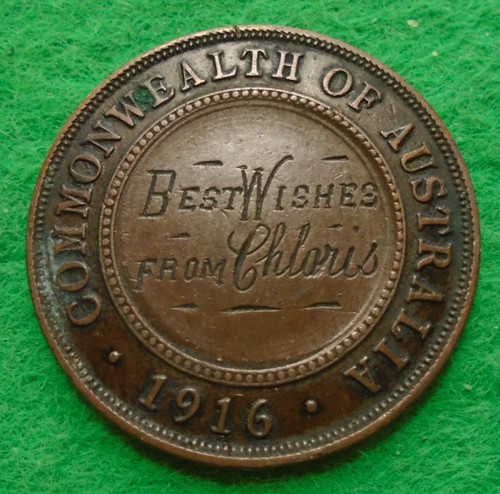 1916 australia penny love - 1916,