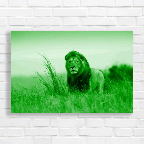 Lion caesar green - caesar, canvas
