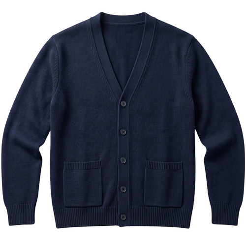 Mens button jumper cardigan - button,