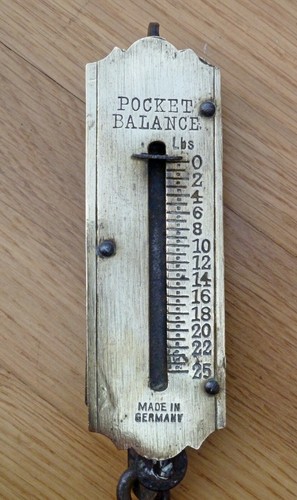 Brass antique pocket scales - antique,