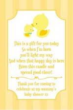 Baby shower tealight SCENTED