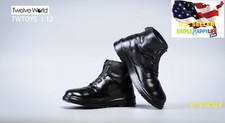 1/12 Scale Men's Black Shoes