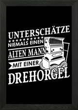 Barrel Organ Musicians Framed