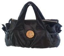 Gucci Hysteria Vintage Black Leather Tote Handbag, Authentic