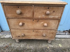 Antique Pine Chest Of Drawers