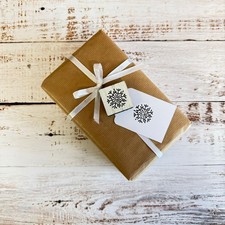 Christmas Snowflake Rubber Stamp | festive Winter Crafting and Scrapbooking