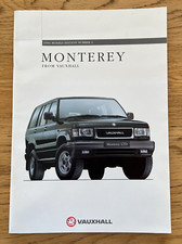 Vauxhall Monterey Sales Brochure. 1994 Models Edition Number 1