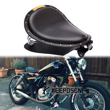 Motorcycle Leather Solo Seat + Springs Base For Suzuki GZ125 GZ150 GZ250 Bobber