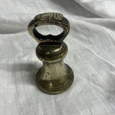 Antique Brass Bell Shaped 1 Lb Weight. Good Condition. Possibly Warwick