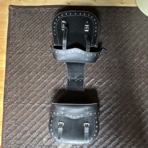 Leather pannier saddle bags - leather, pannier/saddle