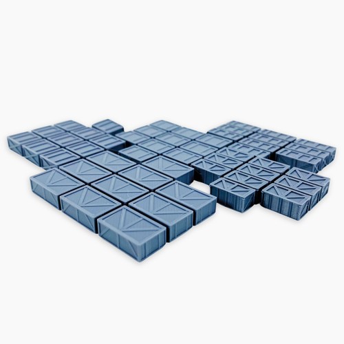 Wood crates set - wood,