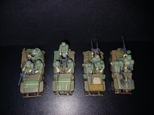 1/72. Resin Built And Painted 4 American Jeeps And Crew WW2