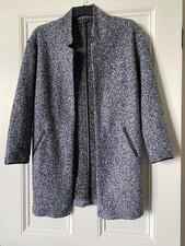 Marks & Spencers Blue and Grey Coatigan size 10 VGCC