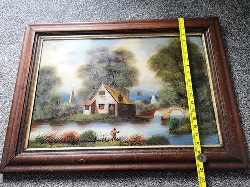 Vintage painting glass - vintage,
