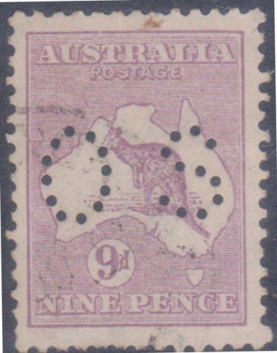 1916 australia 9d - (f249-36),