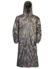 STEALTH CAMO TRENCHCOAT 100% WATERPROOF WINDPROOF Mens long mac hunters jacket
