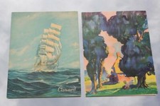 CUNARD LINE RMS SCYTHIA 2X ART