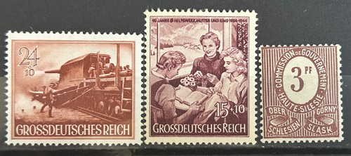 German stamps reich officials - german,