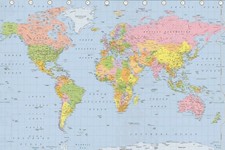 A1 World Map Poster Atlas