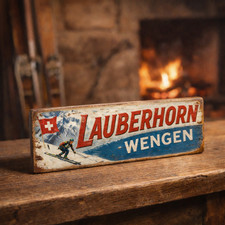 Ski sign Lauberhorn wengen