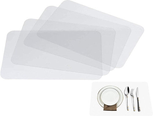Clear place mats translucent - clear, mats,translucent