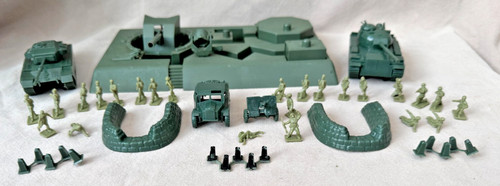 Airfix gun emplacement 3 - gun, +